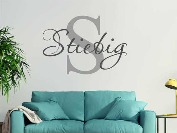 Wandtattoo Stiebig Nachname
