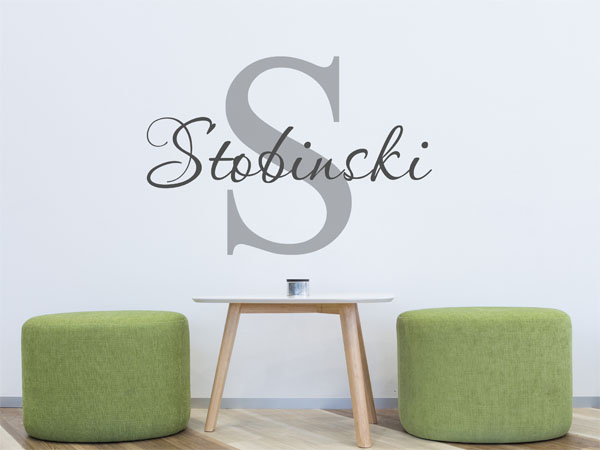 Wandtattoo Stobinski Nachname