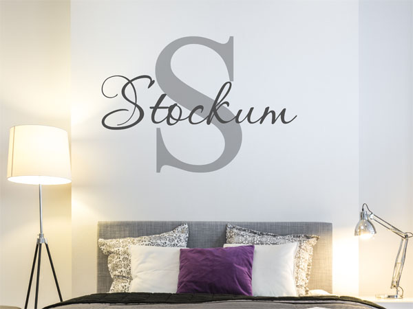 Wandtattoo Stockum Nachname