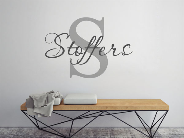 Wandtattoo Stoffers Nachname
