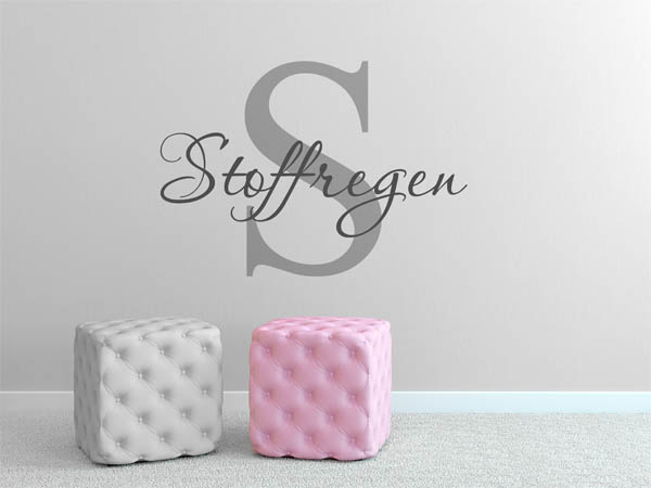 Wandtattoo Stoffregen Nachname