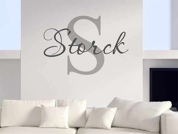 Wandtattoo Storck Nachname