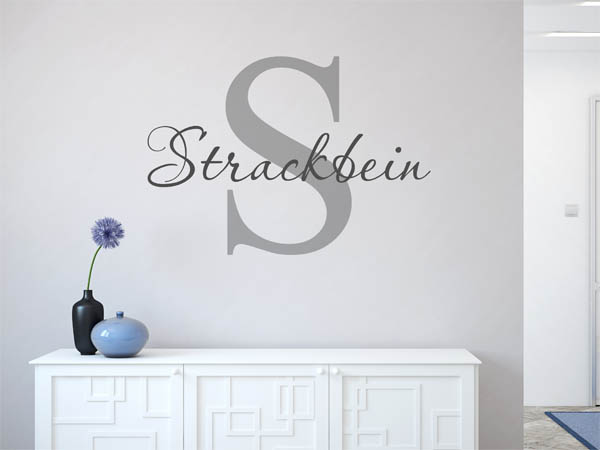 Wandtattoo Strackbein Nachname