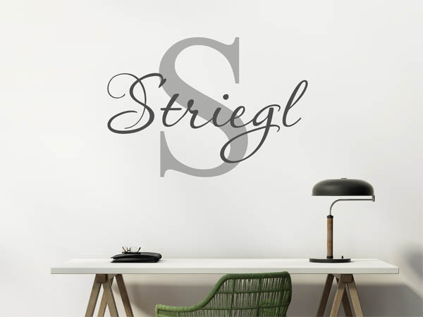 Wandtattoo Striegl Nachname