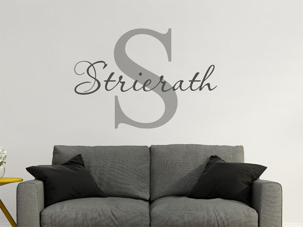Wandtattoo Strierath Nachname