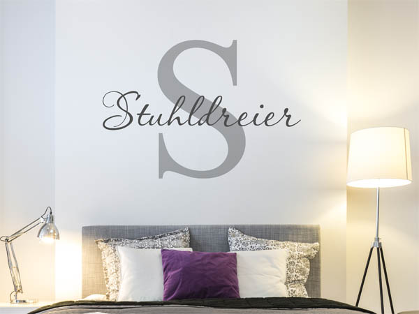 Wandtattoo Stuhldreier Nachname