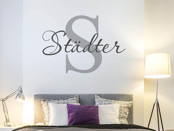 Wandtattoo Städter Nachname