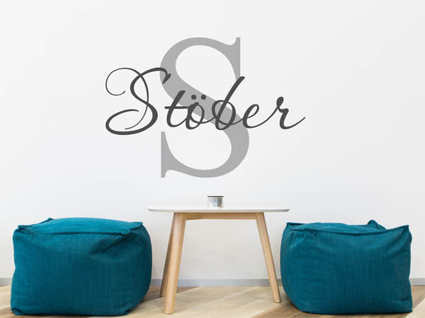 Wandtattoo Stöber Nachname