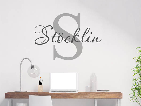 Wandtattoo Stöcklin Nachname