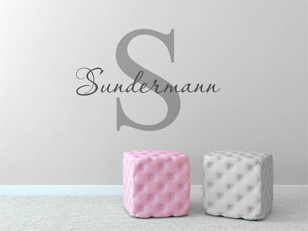 Wandtattoo Sundermann Nachname