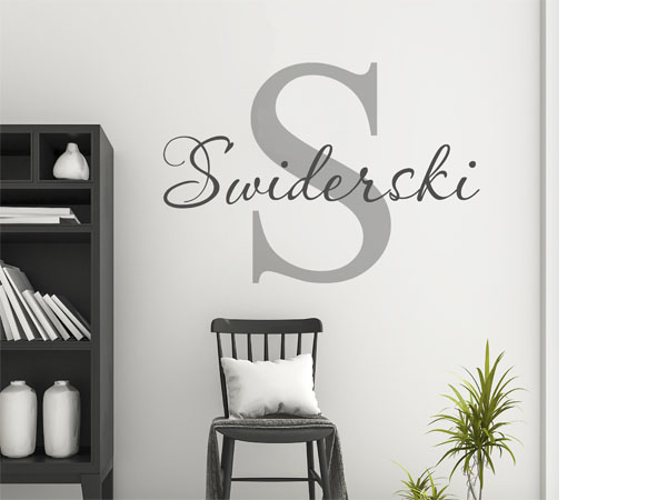 Wandtattoo Swiderski Nachname