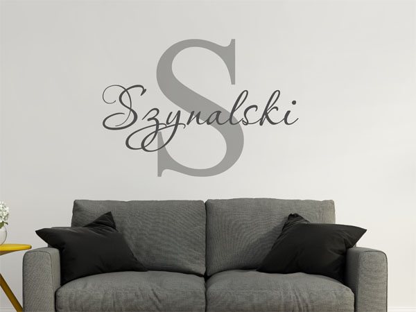 Wandtattoo Szynalski Nachname