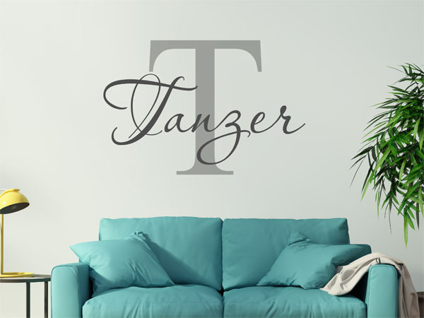 Wandtattoo Tanzer Nachname