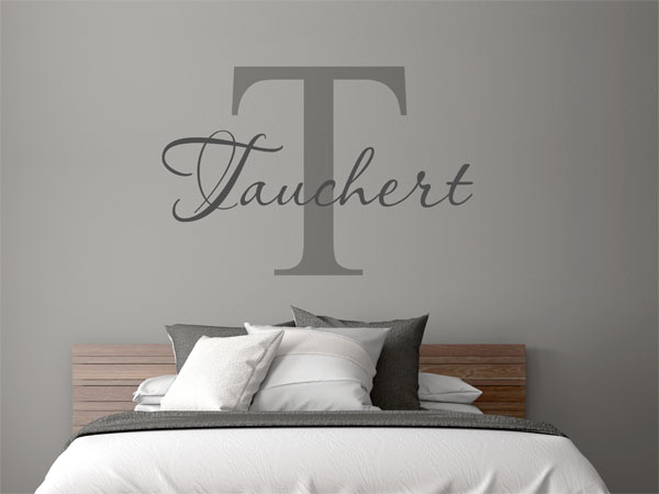 Wandtattoo Tauchert Nachname