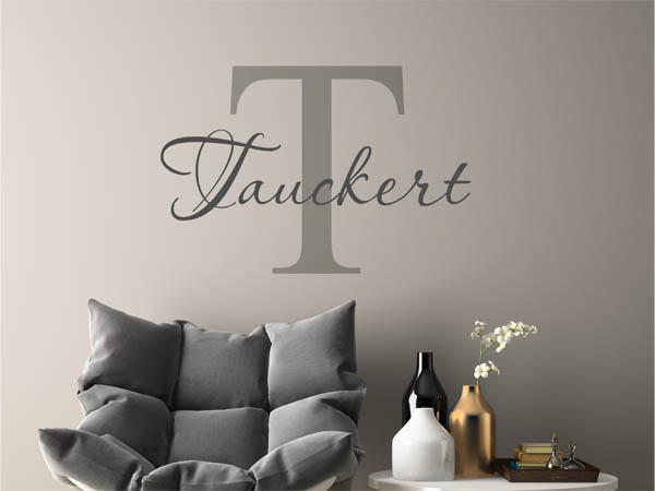 Wandtattoo Tauckert Nachname