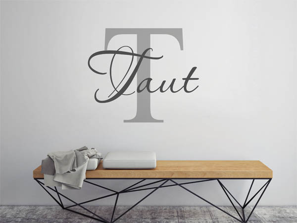 Wandtattoo Taut Nachname