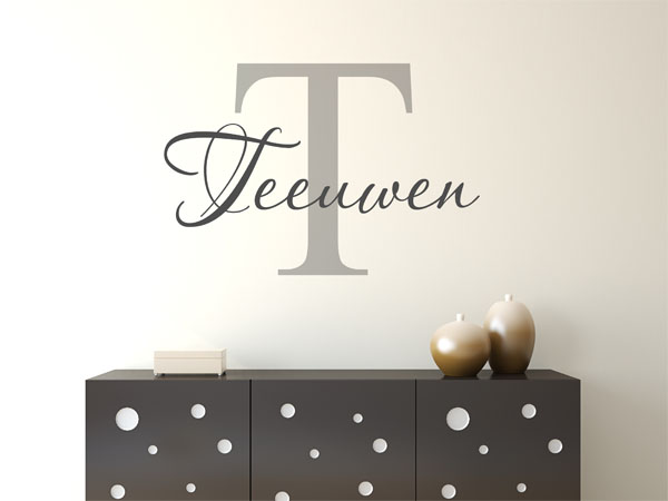 Wandtattoo Teeuwen Nachname