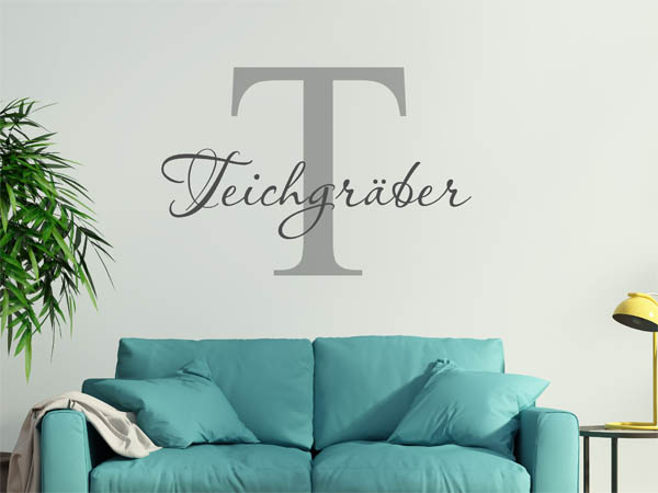 Wandtattoo Teichgräber Nachname