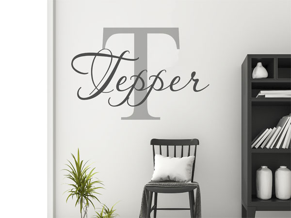 Wandtattoo Tepper Nachname