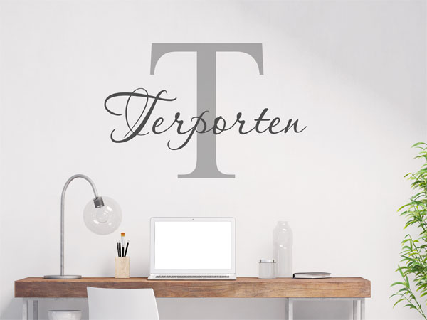 Wandtattoo Terporten Nachname