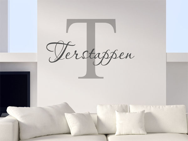 Wandtattoo Terstappen Nachname
