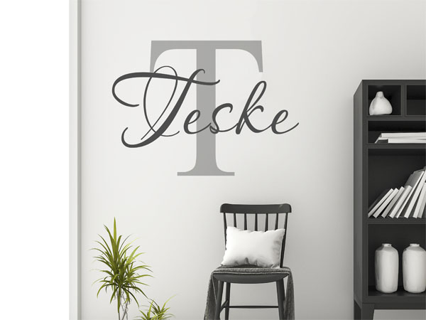 Wandtattoo Teske Nachname