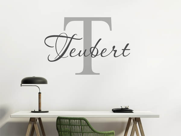 Wandtattoo Teubert Nachname