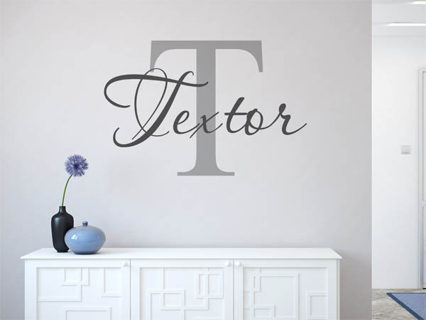 Wandtattoo Textor Nachname