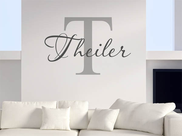 Wandtattoo Theiler Nachname