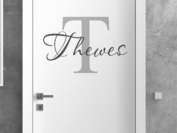 Wandtattoo Thewes Nachname