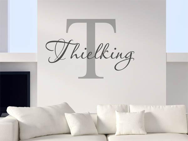 Wandtattoo Thielking Nachname