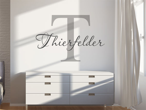 Wandtattoo Thierfelder Nachname