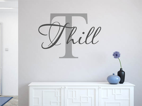 Wandtattoo Thill Nachname