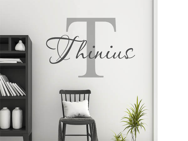 Wandtattoo Thinius Nachname