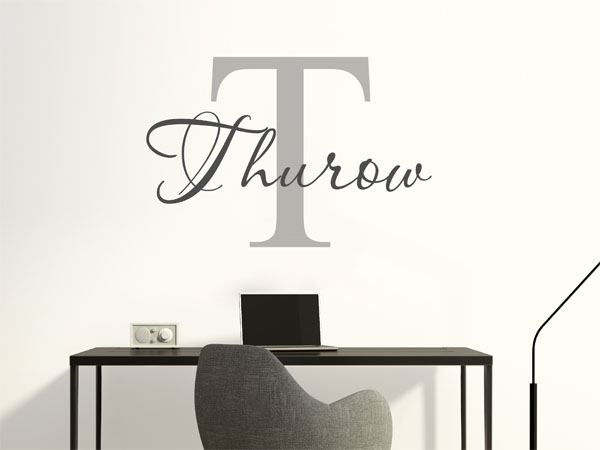 Wandtattoo Thurow Nachname