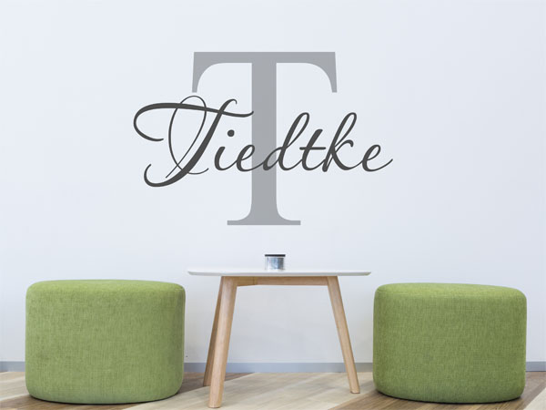 Wandtattoo Tiedtke Nachname