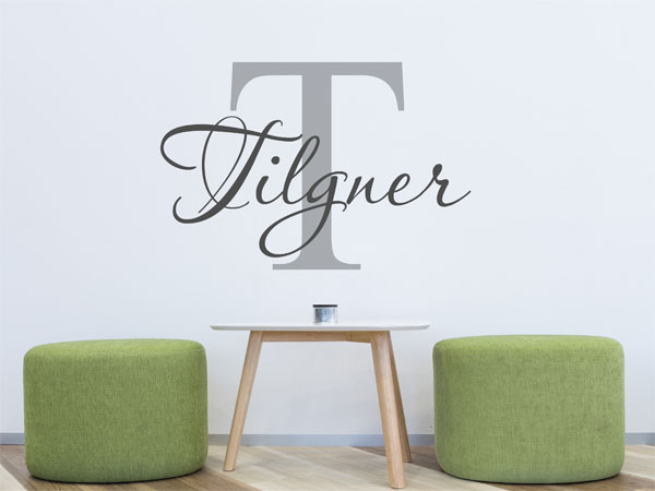 Wandtattoo Tilgner Nachname