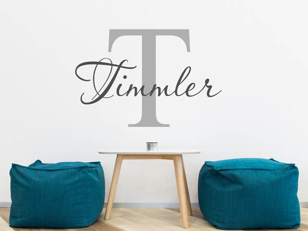 Wandtattoo Timmler Nachname