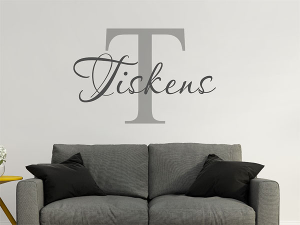 Wandtattoo Tiskens Nachname