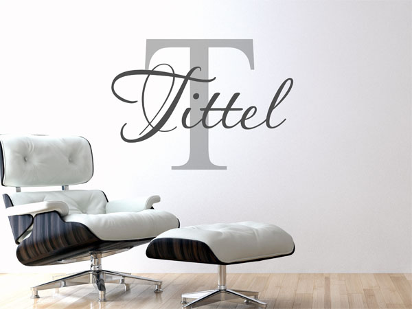 Wandtattoo Tittel Nachname