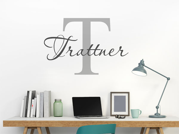 Wandtattoo Trattner Nachname