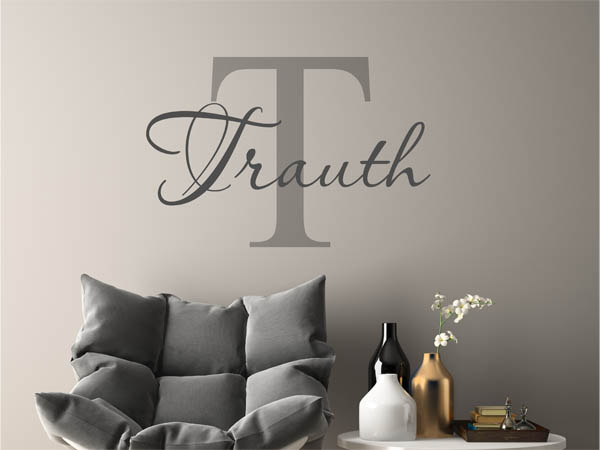 Wandtattoo Trauth Nachname