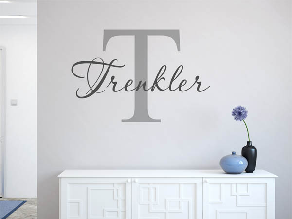 Wandtattoo Trenkler Nachname