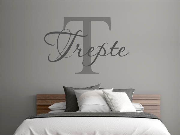 Wandtattoo Trepte Nachname