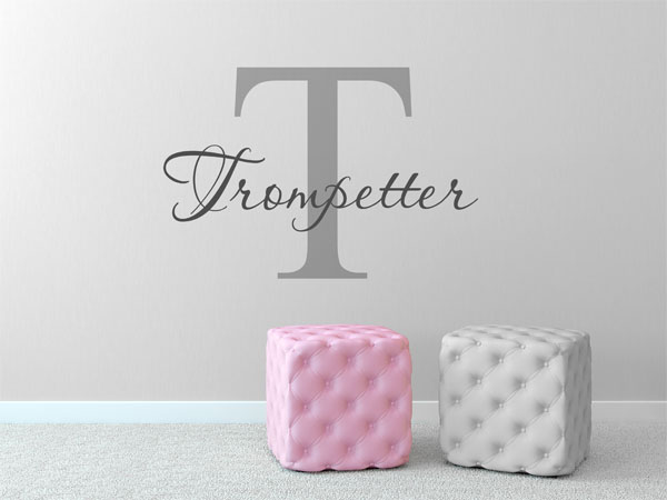 Wandtattoo Trompetter Nachname