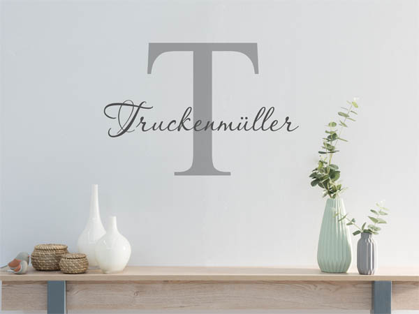 Wandtattoo Truckenmüller Nachname