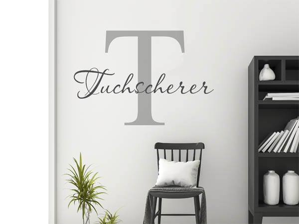 Wandtattoo Tuchscherer Nachname