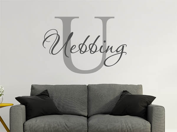 Wandtattoo Uebbing Nachname