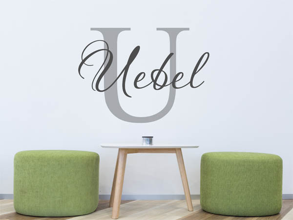 Wandtattoo Uebel Nachname