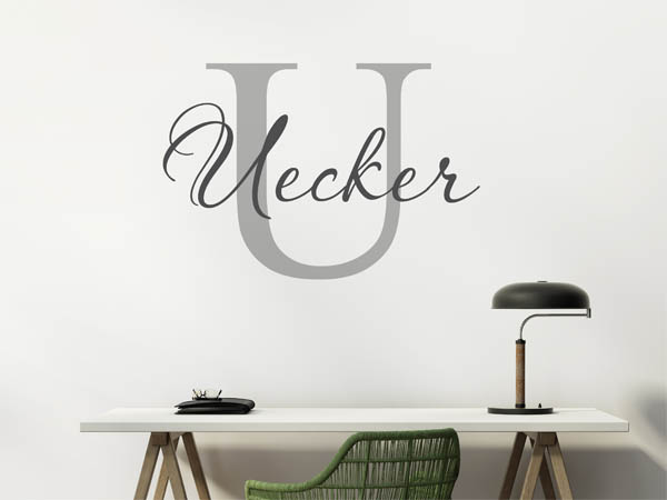 Wandtattoo Uecker Nachname